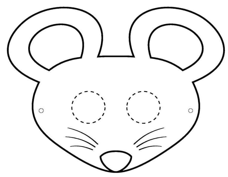 Шаблон маски мышки на голову из бумаги: скачать и распечатать бесплатно. маска мышки