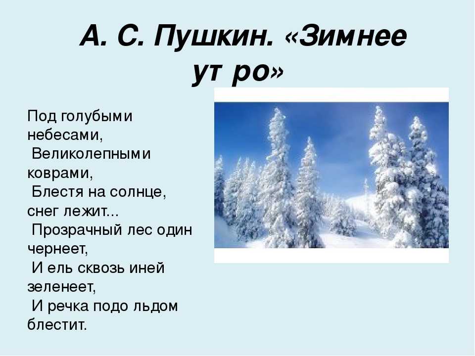 Первый снег пушкина