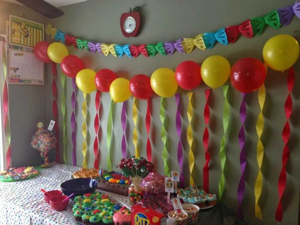 Украсить комнату в день рождения