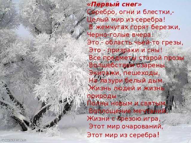 Стихи про зиму для детей. очень красивые стихотворения про зиму, снег и морозы