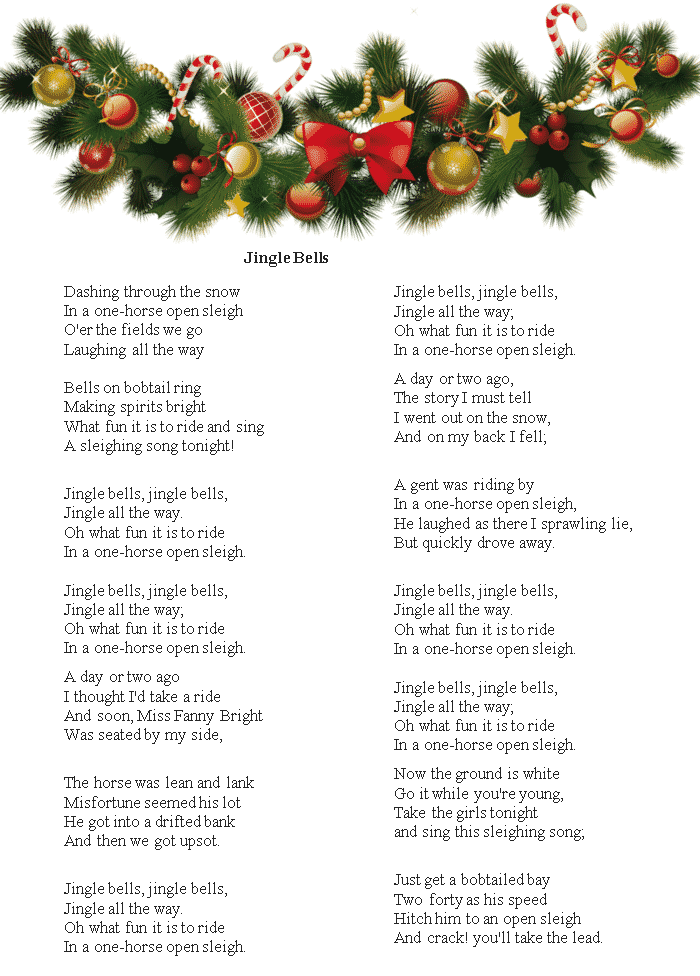 Jingle bells / поющие колокольчики