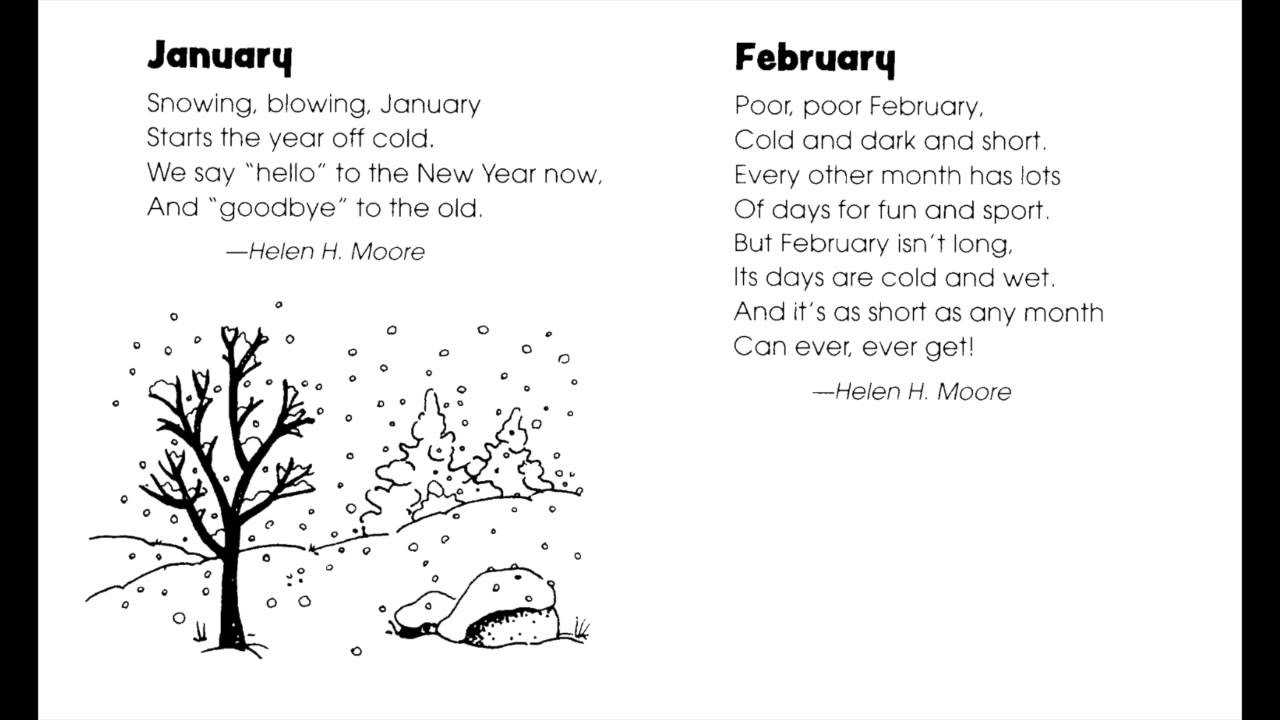 Стихи на английском языке для детей | короткие стихи про зиму, осень, новый год с переводом