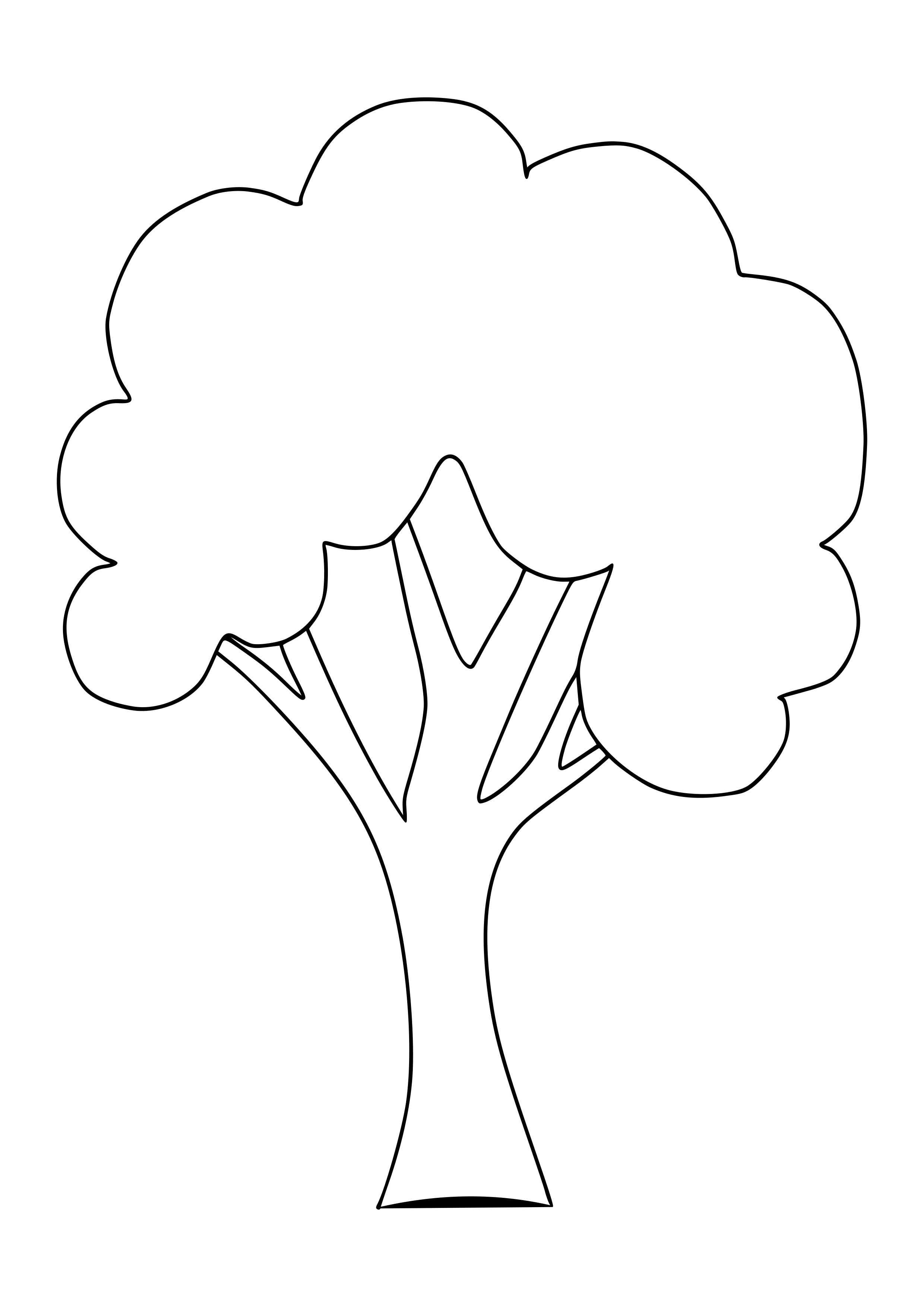 Как нарисовать дерево без листьев поэтапно 7 уроков