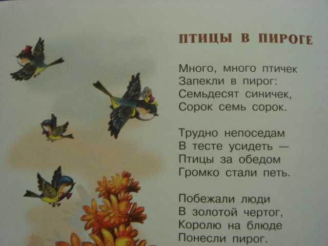 Стихи про птиц для детского сада