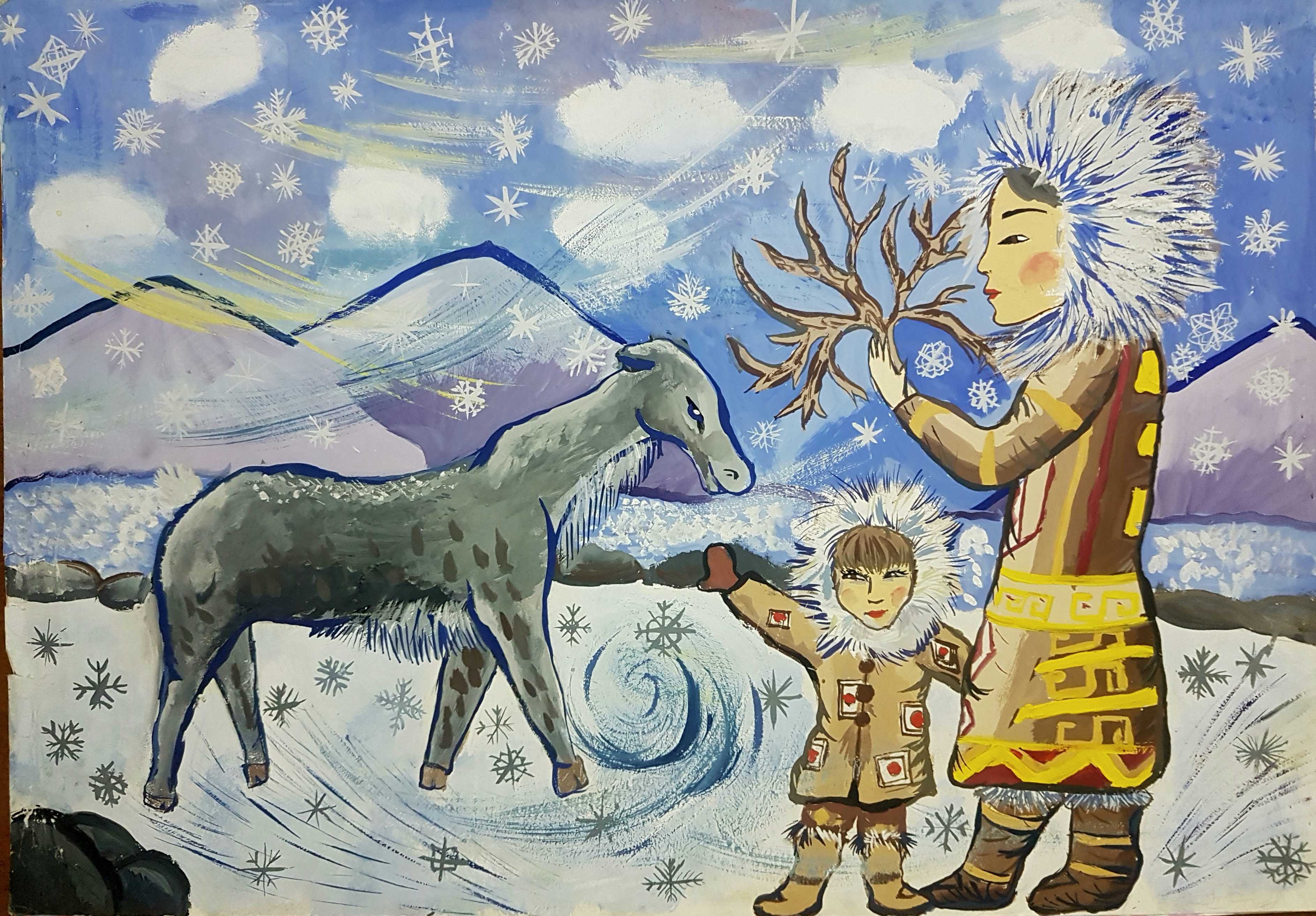 Слышать сказка. Сказки севера. Сказки северных народов. Иллюстрации к хантыйским сказкам. Гордый олень Мансийская сказка.