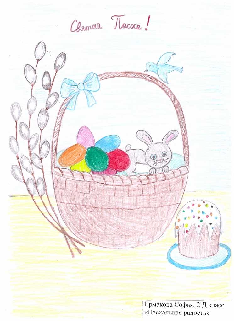 Как нарисовать пасху с яйцами